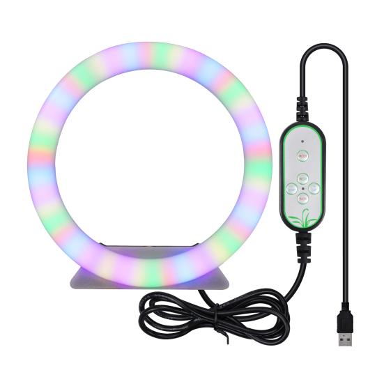 Кольцо для селфи, сопротивление RGB-удару, энергосберегающее освещение, светодиодная заполняющая лампа для прямой трансляции в реальном времени для фотографии