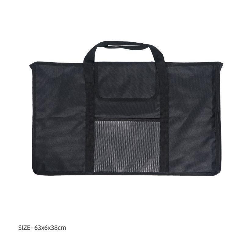 Портативный бамбуковый обеденный стол с сетчатой полкой для кемпинга и барбекю