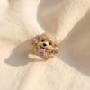 Sweet Dog Ring Mini Animal Jewelry Cute Cat Ring  Girlfriend Gift