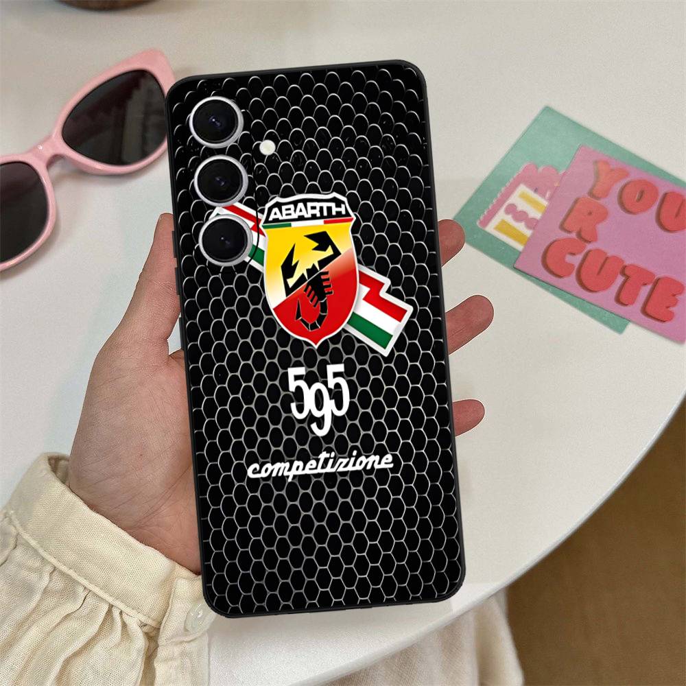 Чехол для телефона A-AbarthS-S LOGO для Samsung S 24 fe 25 Ultra plus 20 lite 21 30 22 23 24 22 Ultra 5G Fundas