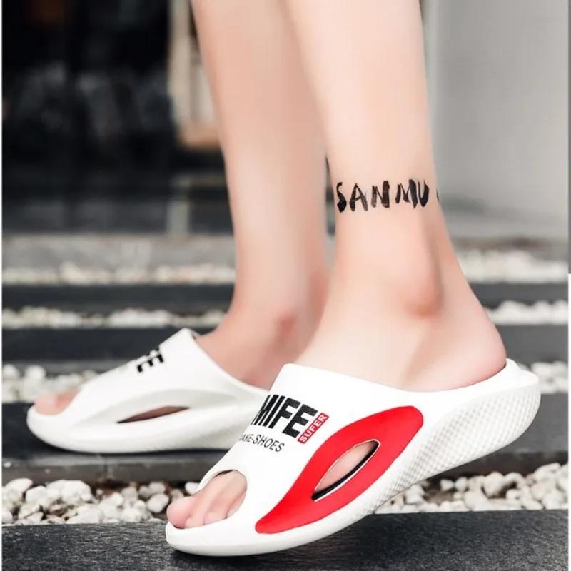 Распродажа модной мужской обуви 2024 года, горячая распродажа, мужские тапочки, летние повседневные тапочки, мужские полые легкие туфли с открытым носком из ЭВА, большие размеры, мужская обувь