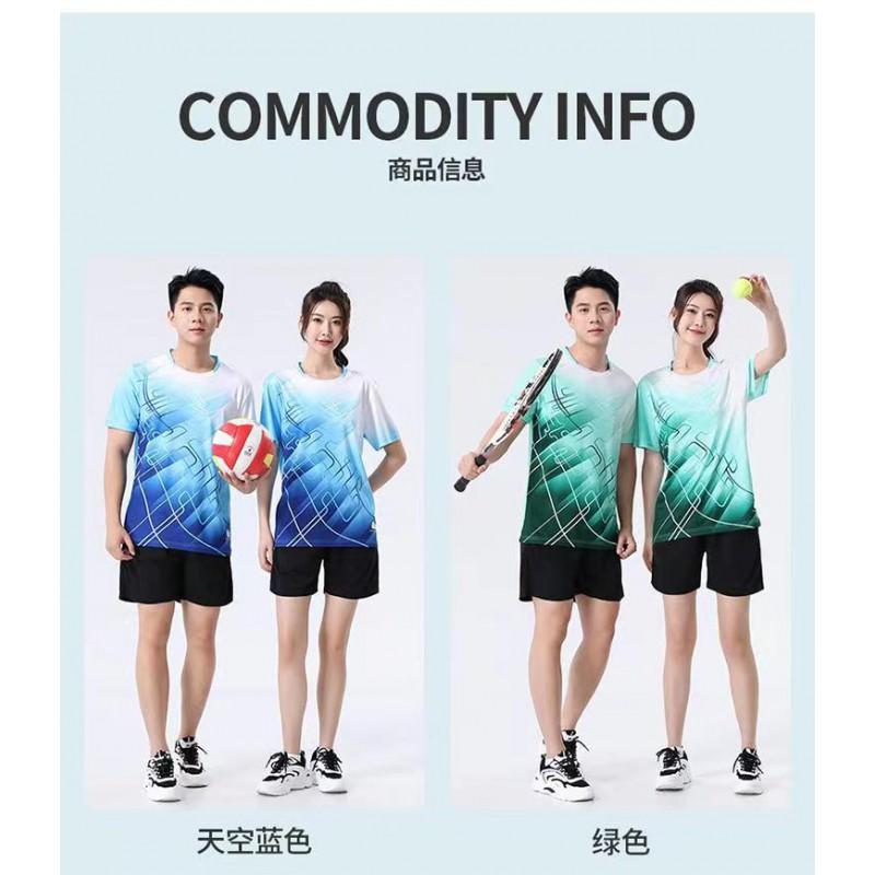 Kids Adult Badminton Tennis Volleyball Training Set Quick Dry Breathable Sport Wear Unisex Athletic Outfit