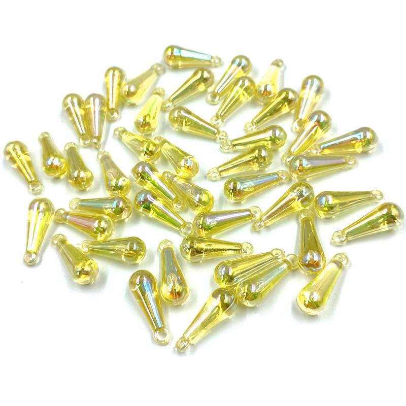 AB Цвет Капли Воды Бусины Разбросанные Бусины 20 шт. 8*22 мм Сплошной Цвет Аксессуары Для Одежды Аксессуары Для Волос Подвеска Популярные Волшебные Цвета Новые Бусины