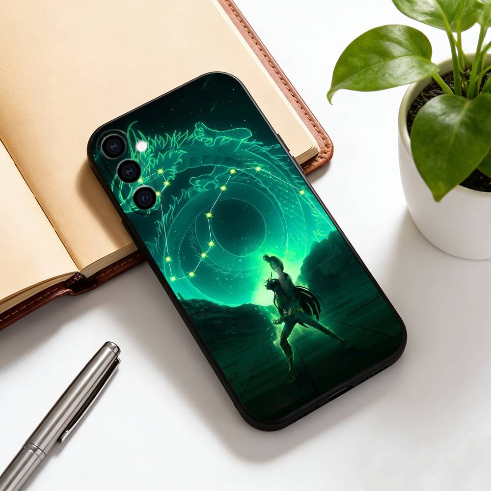 Чехол для телефона Saint Seiya Черный Силиконовый Мягкий Для Samsung Galaxy A73,A72,A71,A70,A53,A52,A51