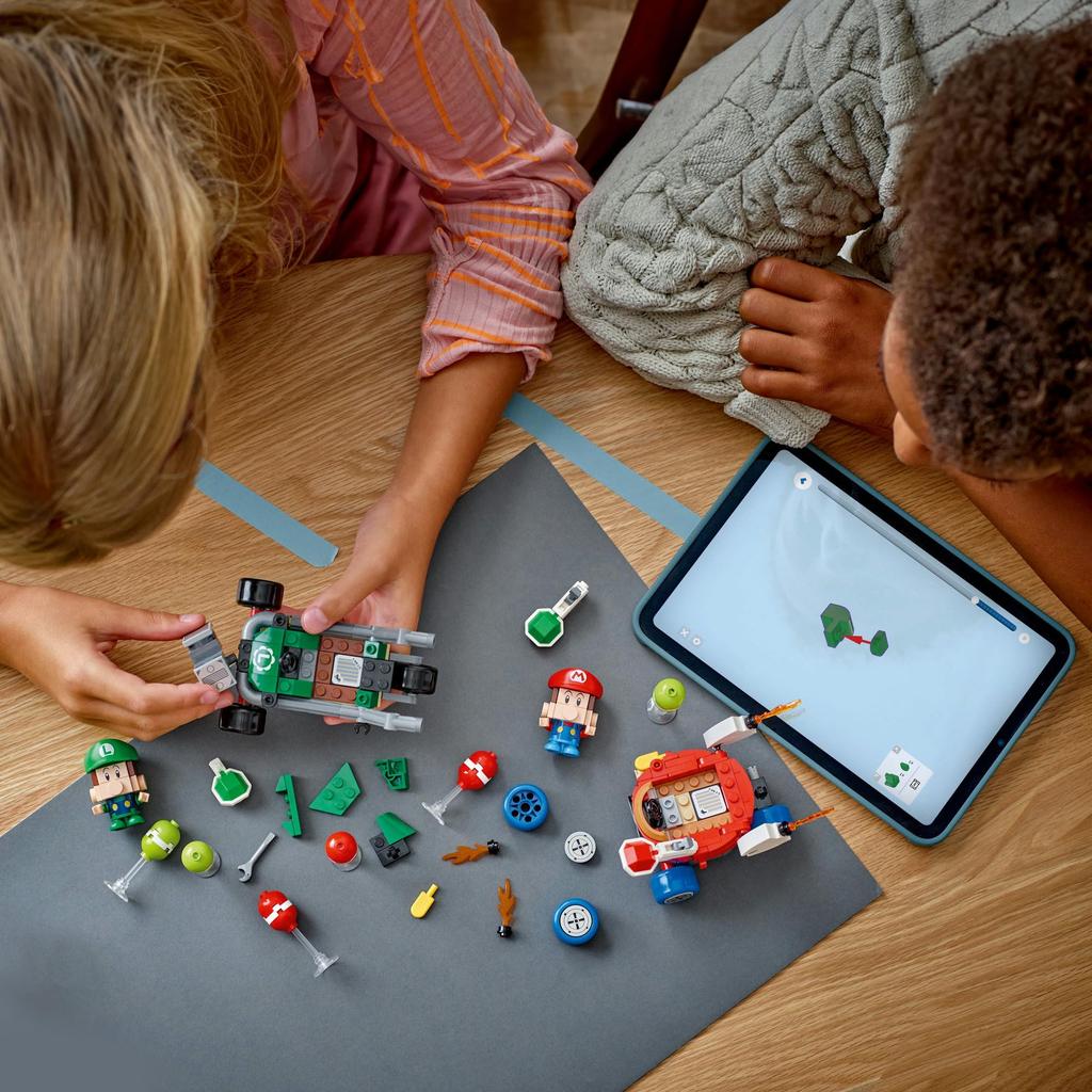 LEGO Super Mario Mario Kart – Baby Mario против Baby Luigi Игрушка Подарок на день рождения Block Boys Girls Mario Goods Game 72034