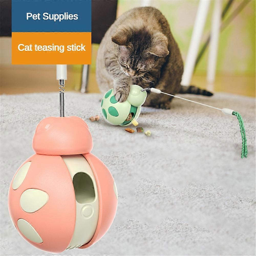 Pet Supplies New Explosion Teaser Cat Stick Tumbler Balance Car Relieve Boredom Ladybird Beetle Cat Toys