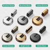 Heavy Duty Magnetic Door Stopper Mechanical Door Stop Adjustable Door Holder Non-punch Sticker Furniture Door Hardware