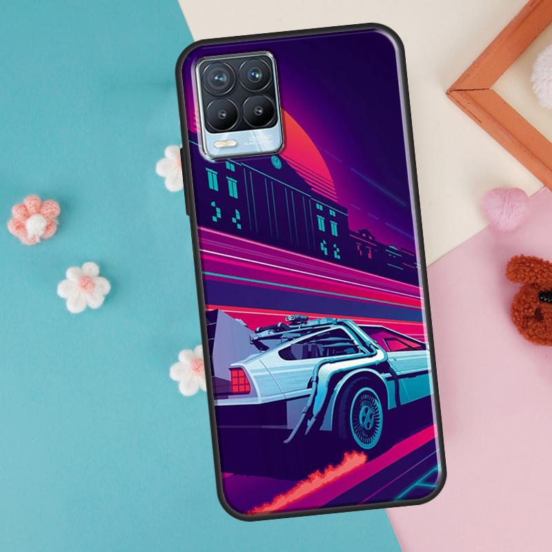 Машина времени из «Назад в будущее» для OnePlus 11 10 Pro 10T Nord CE 2 Lite Realme C55 C35 C33 C31 C30 C21Y GT Neo 5 3 2T Чехол