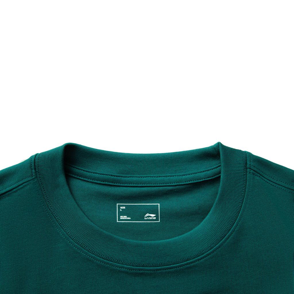 Men's T-Shirt Li-Ning Li Ning x BADMARKET Sports Life Collection T Shirt Men's Reef Green