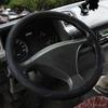 DERMAY 36 см 38 см 40 см 42 см Чехлы на руль автомобиля из искусственной кожи синей линии для автомобиля, автобуса, грузовика, индивидуальный большой/маленький размер