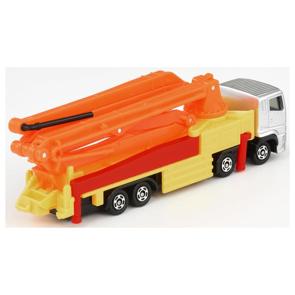 TAKARA TOMY Tomica Long Type Tomica No.127 Mitsubishi Fuso Super Great Concrete Pump Car Mini Car Toy Ages 3+