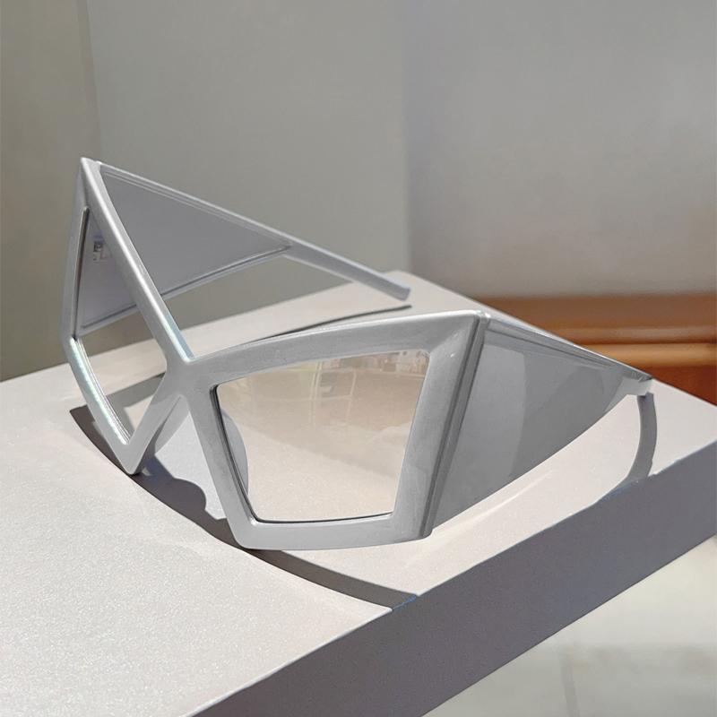 Большие солнцезащитные очки «кошачий глаз» женские новая мода многоцветные хип-хоп солнцезащитные очки трендовый дизайн бренда пляжные отпускные очки