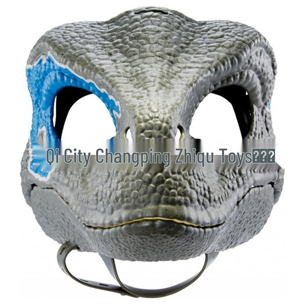 Movable-Mouth Cute Tyrannosaurus Dinosaur Mask for Halloween & Christmas