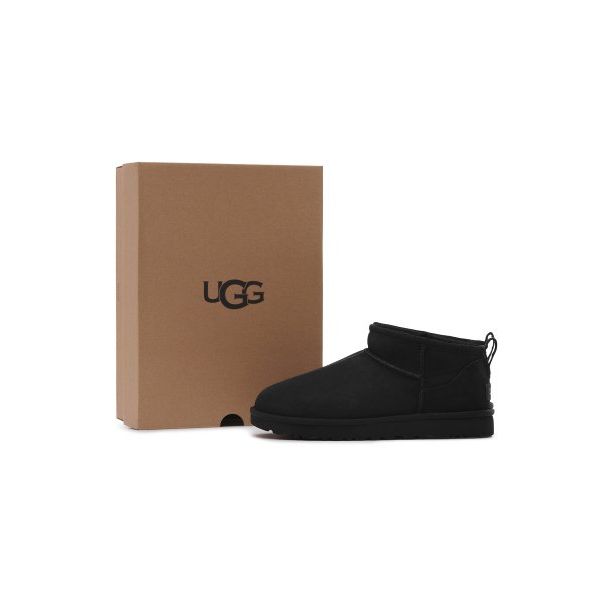 UGG Классические ультра мини-ботинки черные женские кроссовки 1116109-BLK
