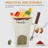 Chocolate Melting Mug, Fondue Cups , 130ml Ceramic Cheese Mug with Fork