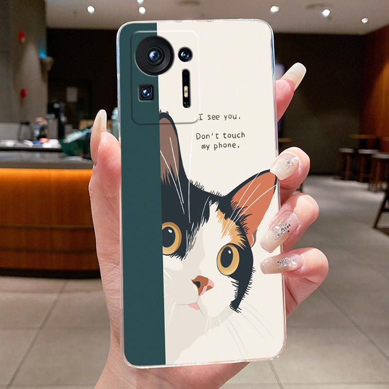 Популярный ударопрочный мягкий силиконовый чехол для телефона Xiaomi Mix 4, прозрачный корпус из ТПУ, чехол с рисунком цветов хризантем