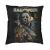 Stripes And Bats Nordic Throw Pillow Cover Home Decor Goth Occult Witch Halloween Chair Cushion xcm Decorative Cushions