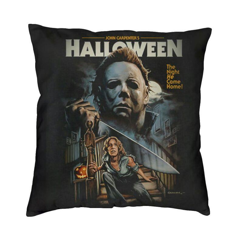 Stripes And Bats Nordic Throw Pillow Cover Home Decor Goth Occult Witch Halloween Chair Cushion xcm Decorative Cushions