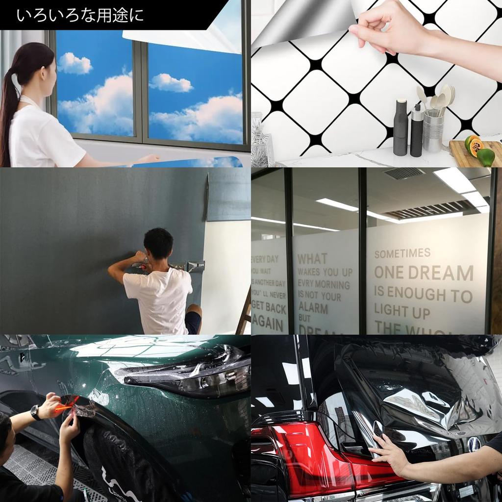 Application Tool Kit for Car Wrap Includes Squeegee Car and Sticker Application Aids 7-Piece Film, Scratch-Free, Bubble-Free Installation, Wallpaper,