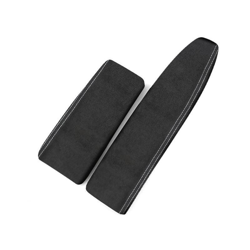 ABS + Suede Leather Car styling Center Control Armrest Box Trim Cover For Mercedes Benz C E GLK Class W204 W212 X204 2009-2013