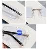 1pc Rimless Glasses for Women & Men Trendy Rectangle Glasses Fashion Accessory