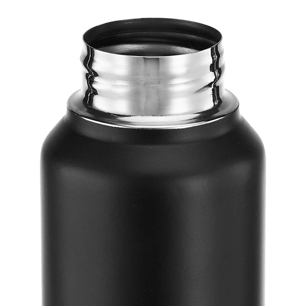 Stainless Steel Water Bottle | BIS-Approved | 900ml (Matte Black)
