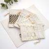 Beautiful Canvas Drawstring Bags Transparent Lace Window Storage Bags New Year Candy Bag Christmas Gift Bags