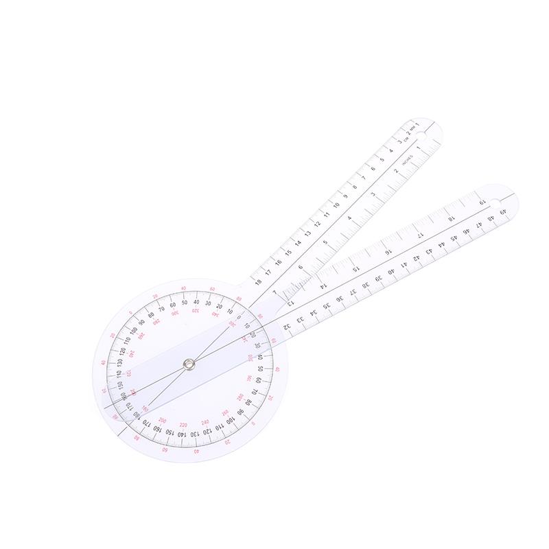 Калиброванный гониометр на 360 градусов, физиомедицинская линейка для измерения угла суставов