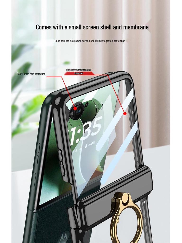Прозрачный чехол для телефона Motorola Razr 6 Ultra с магнитным держателем
