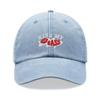 1pc "Kiss My Bass"leisure Unisex Baseball Cap,outdoor Windproof Vintage Washed Dad Skull Hat Suitable for Fishing,holiday,tralve