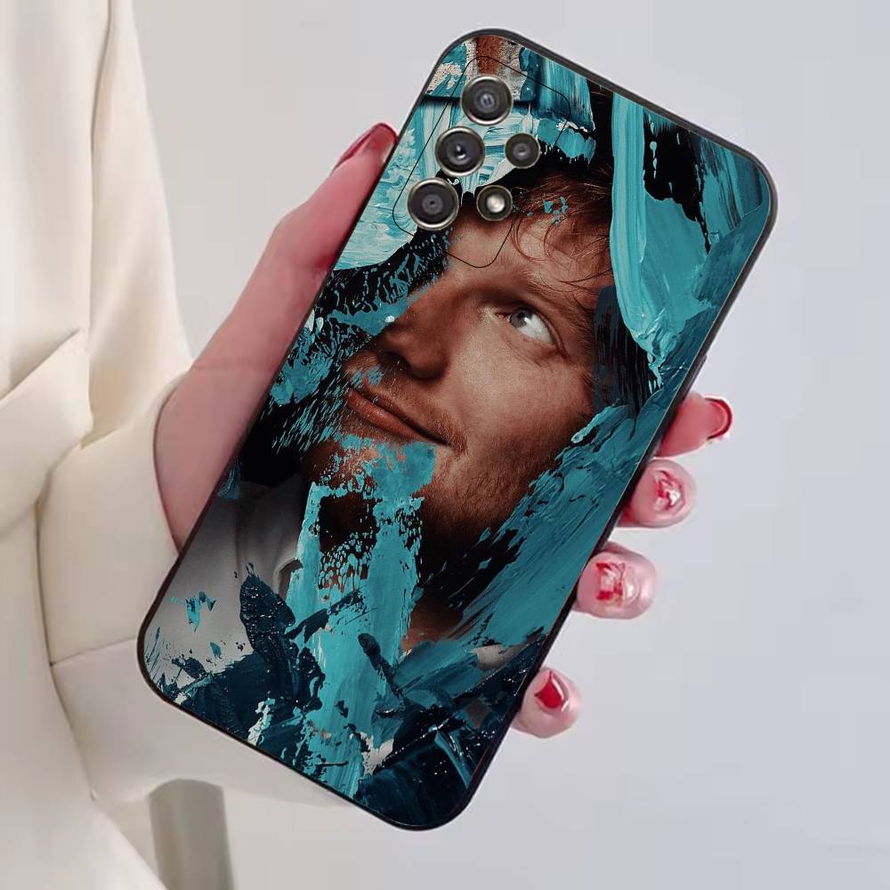 Чехол для телефона с изображением Эда Ширана Для Samsung S25,S24,S21,S22,S23,S30,Ultra,S20,Plus,Fe,Lite,Note,10, Черный чехол