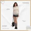 unifree Off-Shoulder Slim Knit Pullover