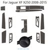 For Jaguar XF X250 2008-2015 Car-Styling 3D/5D Carbon Fiber Car Interior Center Console Color Molding Sticker Decals Parts HH2 PP1