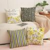 Универсальная наволочка с цветочным принтом, серый комплект, комбинация, автомобильная подушка, декоративная подушка для спальни, прикроватная