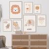 Lion Rabbit Goose Elephant Rainbow Sun Posters And Prints Canvas Painting Nursery Wall Art Pictures Boho Kids Room Home Decor