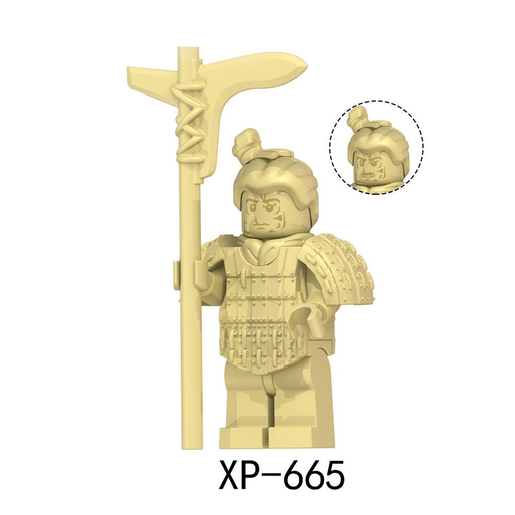 KT1089 Китайские терракотовые воины и лошади, строительный блок, игрушка XP658-665
