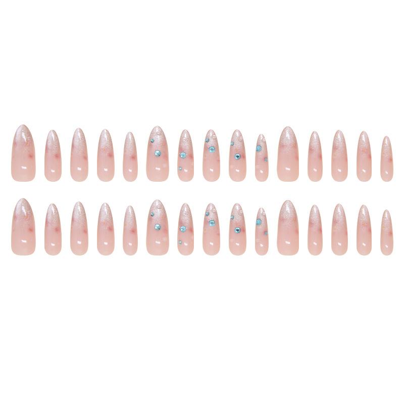 Cat's eye wearing nail piece, broken diamond flash, removable nail piece, point-like smudging nail piece, advanced nail patch