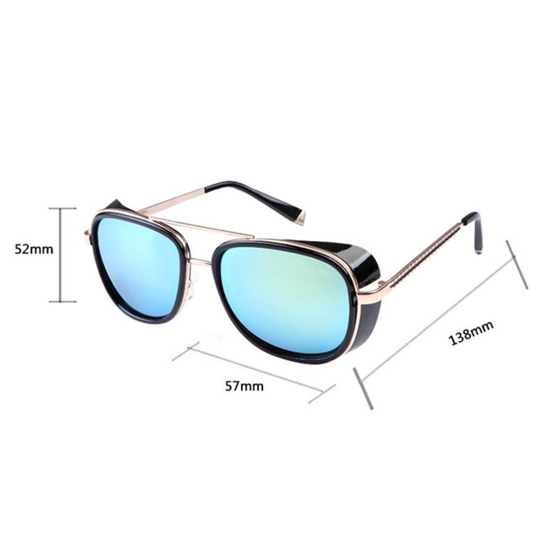 Железный человек, уличные солнцезащитные очки Mannen Tony Stark Zonnebril, солнцезащитные очки в стиле панк, очки для мужчин и женщин ручной работы