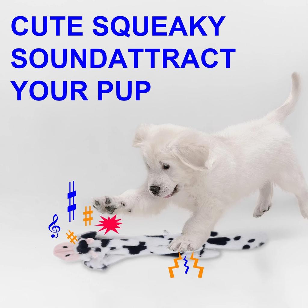 Звукоустойчивая к укусам домашних животных, плюшевая игрушка из кожи животного, вельветовая форма для сельскохозяйственных животных, 17,7 дюйма