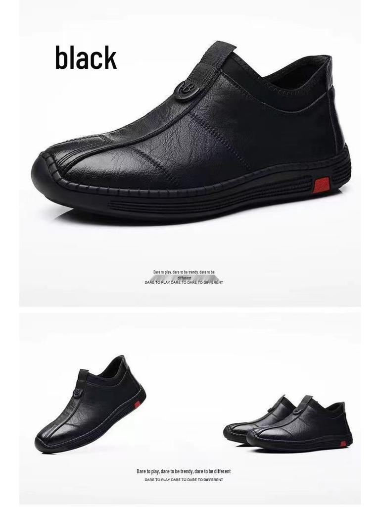 Мужские зимние ботинки Woodpecker с флисовой подкладкой - Теплые, с мягкой подошвой, повседневная кожаная обувь средней высоты для пап