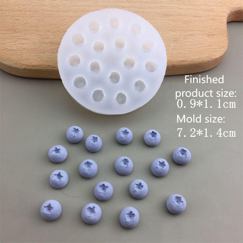 3D Candle Silicone Mold Blueberry Raspberry Shaped Cake Decorating Tool Chocolate Mold  Homemade