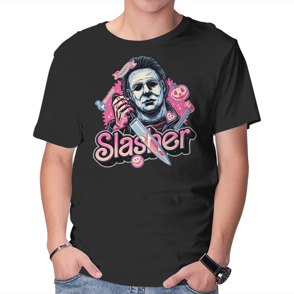 Unisex Crew Neck T-Shirt Slasher Love Graphic Short Sleeve Casual Tee