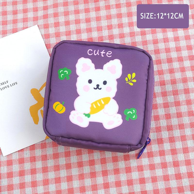 Portable Sanitary Pads Bag Mini Travel Makeup Pouch Waterproof Organizer For Women Girls Cosmetic Storage