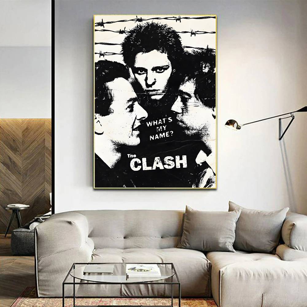Clash The Band Аниме Постеры Наклейка на Белой Бумаге DIY Комната Бар Кафе Кавайная Декор Комнаты