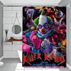 K-Killer Klowns From Outer Space Shower Curtain With Waterproof And Mold Resistant Shower Curtain Polyester Durable Bathroom