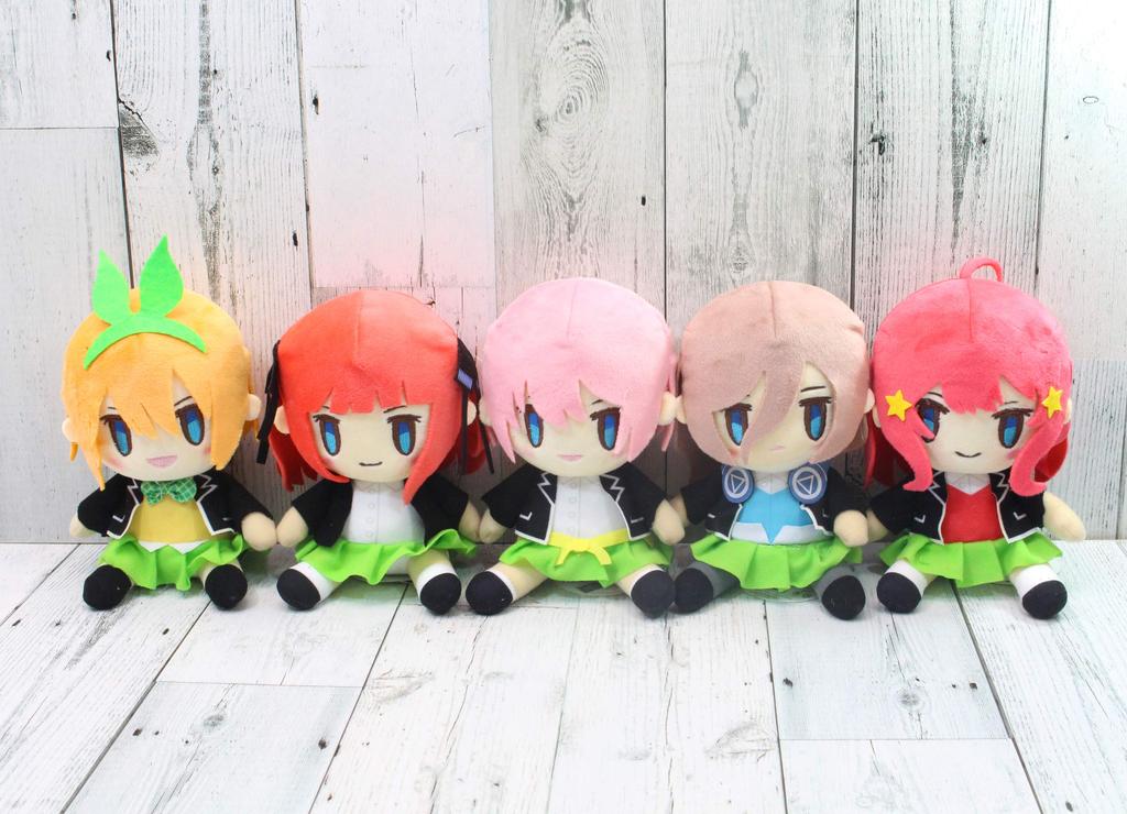 Квинтэссенциальные квинтюплеты Накано Ёцуба Сидящая плюшевая игрушка S