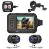 2-дюймовый мотоциклетный видеорегистратор HD 1080P DVR камера, широкоугольный кольцевой рекордер, передний и задний водонепроницаемый регистратор ночного видения для вождения