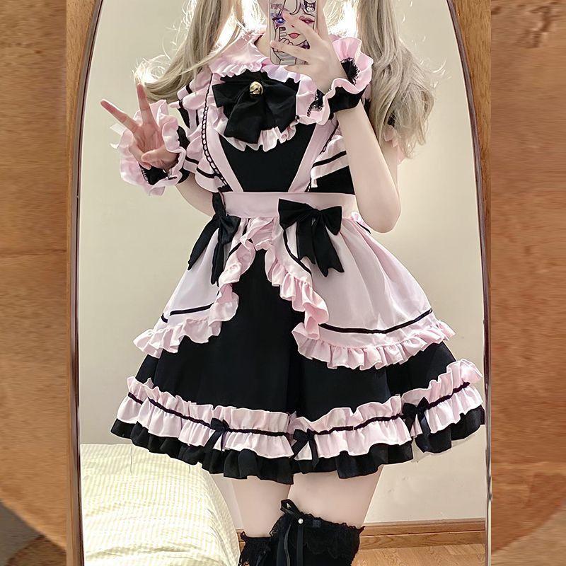 COS Maid Loita, милое женское платье, женский костюм Лолиты для косплея