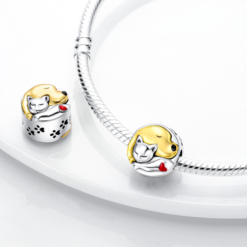 Собака Питомцы Шармы Медь Собачья Лапа Французский Бульдог Кости Бусины Подходят Оригинальному Браслету Сделай Сам Изящные Ювелирные Изделия