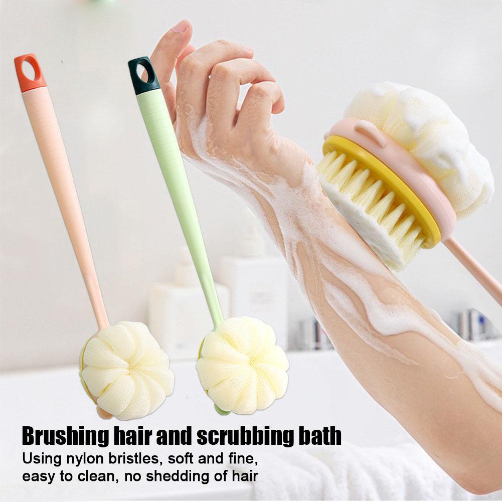 Щетка для ванны с длинной ручкой и мягкой щетиной, противоскользящая ручка, подходит для мытья душа, B6K0